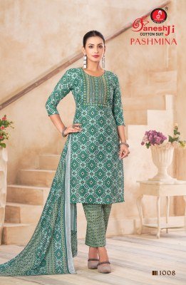 Ganeshji Pashmina Vol-01 PC Cotton Dress Material Collection dress material catalogs