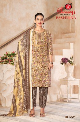 Ganeshji Pashmina Vol-01 PC Cotton Dress Material Collection dress material catalogs