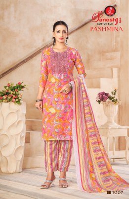 Ganeshji Pashmina Vol-01 PC Cotton Dress Material Collection dress material catalogs