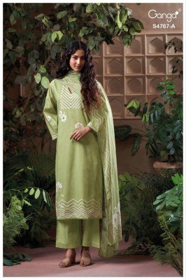 Ganga Direlia 4767 Premium Cotton Designer Dress Material Collection dress material catalogs