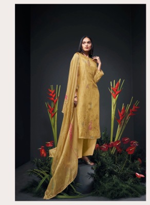 Ganga present Zanera handwork printed unstitched salwar kameez catalogue  salwar kameez catalogs