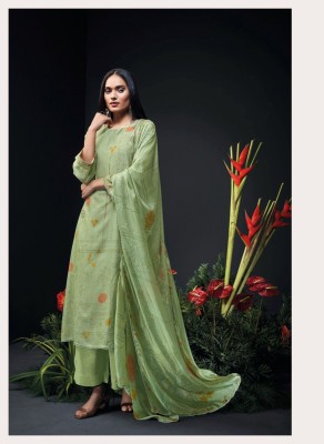 Ganga present Zanera handwork printed unstitched salwar kameez catalogue  salwar kameez catalogs