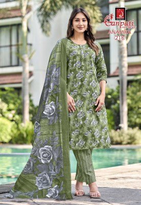 Ganpati Anamika Vol 2 Cotton Pant Suits Wholesale Supplier readymade suit catalogs