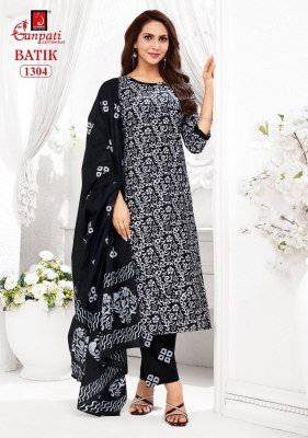 Ganpati Batik Vol 13 Pure Cotton Kurti Pant & Dupatta Set readymade suit catalogs