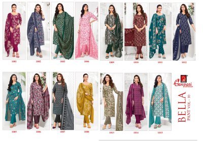 Ganpati Bella Vol-10 Pure Cotton Suit Collection readymade suit catalogs
