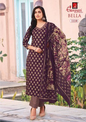 Ganpati Bella Vol-11 Pure Cotton Printed Kurti Pant with Dupatta kurti pant with dupatta Catalogs