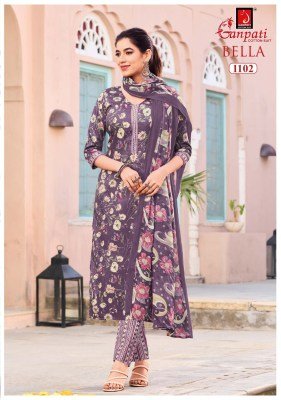 Ganpati Bella Vol-11 Pure Cotton Printed Kurti Pant with Dupatta kurti pant with dupatta Catalogs
