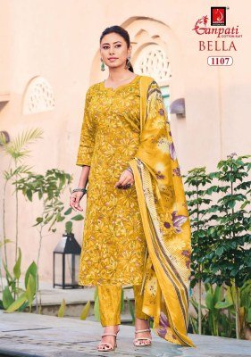 Ganpati Bella Vol-11 Pure Cotton Printed Kurti Pant with Dupatta kurti pant with dupatta Catalogs