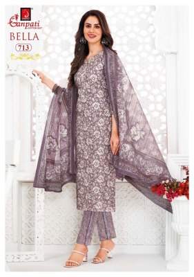 Ganpati Bella Vol 7 Kurti Pant With Dupatta Pure Cotton Printed Kurti Wholesale kurtis catalogs