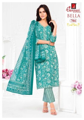 Ganpati Bella Vol 7 Kurti Pant With Dupatta Pure Cotton Printed Kurti Wholesale kurtis catalogs