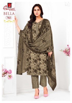 Ganpati Bella Vol 7 Kurti Pant With Dupatta Pure Cotton Printed Kurti Wholesale kurtis catalogs