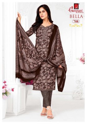 Ganpati Bella Vol 7 Unstitched Cotton Dress Material  Heavy Cotton Top And Bottom  Pure Cotton Dupatta Wholesale dress material catalogs