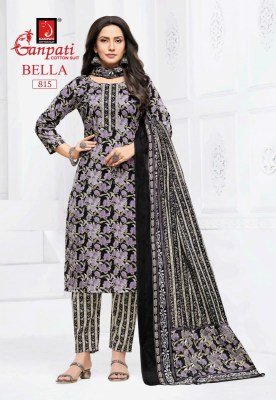 Ganpati Bella Vol 8 Kurti Pant Dupatta Set Comfortable Pure Cotton Prints Wholesale kurtis catalogs