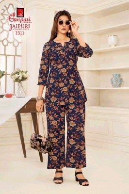 Ganpati Jaipuri Vol 13 Premium Cotton Co ord Set for Women Wholesale co ord set catalogs