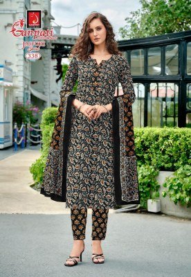Ganpati Jaipuri Vol 16 Pure Cotton Printed Kurti Pant with Dupatta 3 Piece Ethnic Set Wholesale kurti pant with dupatta Catalogs