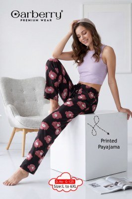 Garberry Hosiery Printed Night Pajama | Soft Cotton Lounge Wear bottom wear