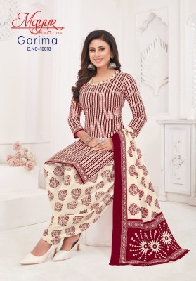 Garima vol 10 by Mayur Cotton printed unstitched suit collection at low price salwar kameez catalogs