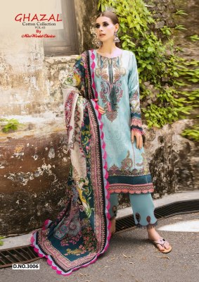 Ghazal vol 3 by Missworld Choice Exclusive Karachi Printed Dress material catalogue at low rate dress material catalogs