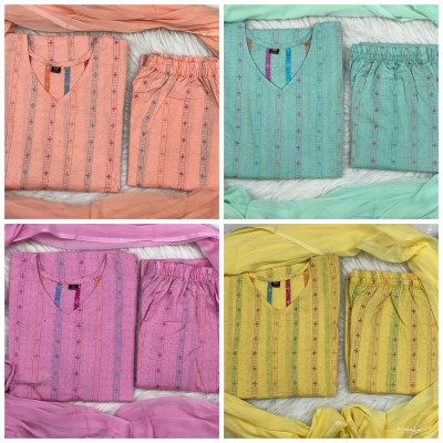 Ghibli studio presented Sleeveless Pure cotton Summer collection  at wholesale rate readymade suit catalogs