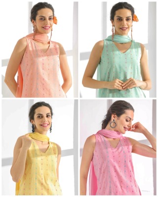 Ghibli studio presented Sleeveless Pure cotton Summer collection  at wholesale rate readymade suit catalogs