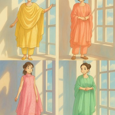 Ghibli studio presented Sleeveless Pure cotton Summer collection  at wholesale rate readymade suit catalogs