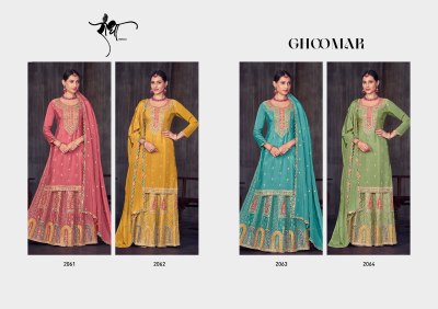 Ghoomar by Radha Trendz Premium Embroidered readymade suit catalogue at amaviexpo readymade suit catalogs