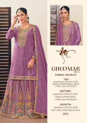 Ghoomar vol 2 by Radha Trendz Heavy embroidered lehenga with top and dupatta collection at affordable rate readymade suit catalogs