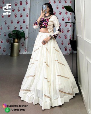 Glamorous Navratri Rayon Lehenga Choli with Original Mirror Gamthi And Sequins Lace Work Wholesale lehenga choli