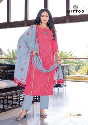Glamour Style by Mittoo Musline printed cotton kurti pant and dupatta catalogue at affordable rate readymade suit catalogs