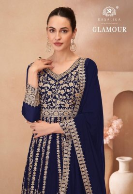 Glamour by Rasalika Real Georgette Embroidered gown catalogue with low price Amavi