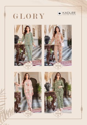 Glory by Kadlee Viscose Slub Printed Co ord set Catalogue at wholesale rate  co ord set catalogs