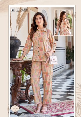 Glory by Kadlee Viscose Slub Printed Co ord set Catalogue at wholesale rate  co ord set catalogs