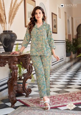 Glory by Kadlee Viscose Slub Printed Co ord set Catalogue at wholesale rate  co ord set catalogs
