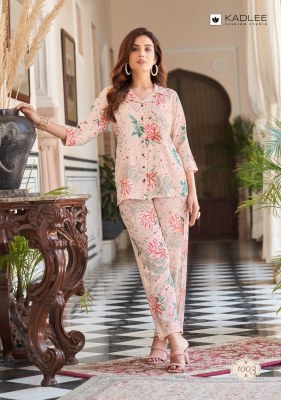 Glory by Kadlee Viscose Slub Printed Co ord set Catalogue at wholesale rate  co ord set catalogs