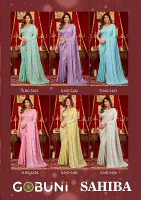 Gobuni Sahiba Prada Silk Saree with Heavy Beads  sarees catalogs