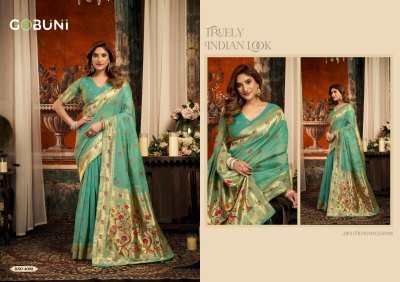 Gobuni Sakshi Series 4001-4006 Superkota Paithani Saree with Blouse sarees catalogs