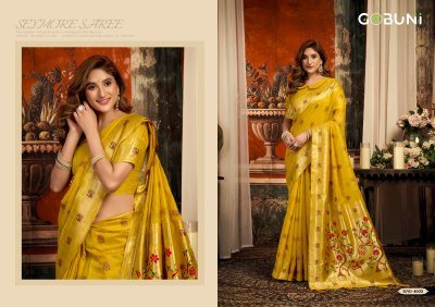 Gobuni Sakshi Series 4001-4006 Superkota Paithani Saree with Blouse sarees catalogs