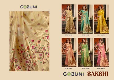 Gobuni Sakshi Series 4001-4006 Superkota Paithani Saree with Blouse sarees catalogs