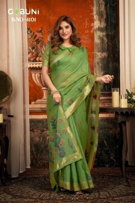 Gobuni Sejal Puri Cotton Zari Border Saree  Wholesale Cotton Sarees sarees catalogs