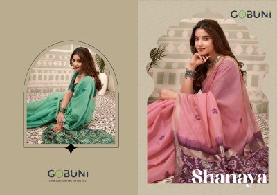 Gobuni Shanaya Premium Cotton Saree with Elegant Woven Zari Border Patola Pallu wholesale catalogs