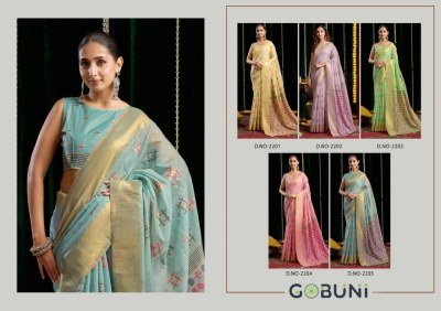 Gobuni Shikha Soft Spun Cotton Saree with Jari Border & Zhallar sarees catalogs