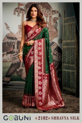 Gobuni Shravya Silk Premium Soft Silk Saree with Mina Work & Jhallar sarees catalogs