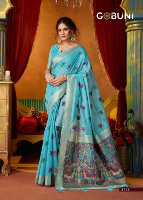 Gobuni Shruti Vol-2 Katha Work Modal Saree Collection sarees catalogs