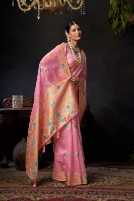 Gobuni Sundari Vol 2 Organza Khadi Saree with Zhallar sarees catalogs