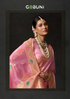 Gobuni Sundari Vol 2 Organza Khadi Saree with Zhallar Wholesale Ethnic Elegance sarees catalogs