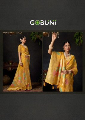 Gobuni Sundari Vol 2 Organza Khadi Saree with Zhallar Wholesale Ethnic Elegance sarees catalogs