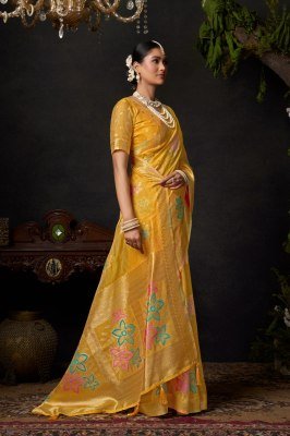 Gobuni Sundari Vol 2 Organza Khadi Saree with Zhallar sarees catalogs