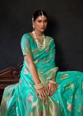 Gobuni Sundari Vol 2 Organza Khadi Saree with Zhallar Wholesale Ethnic Elegance sarees catalogs