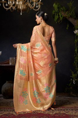 Gobuni Sundari Vol 2 Organza Khadi Saree with Zhallar sarees catalogs