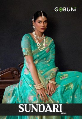Gobuni Sundari Vol 2 Organza Khadi Saree with Zhallar Wholesale Ethnic Elegance sarees catalogs